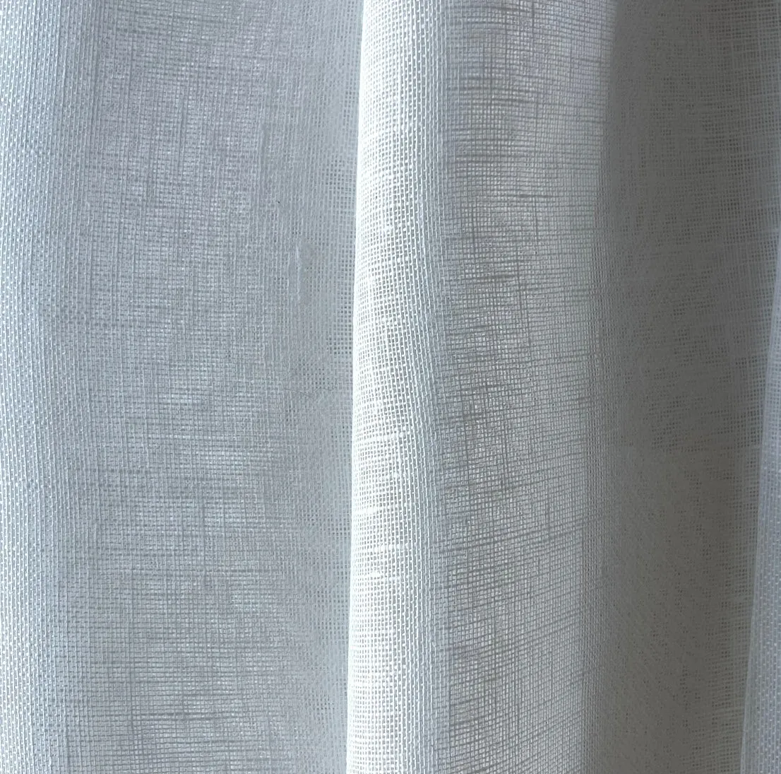 120" Wide Semi-Sheer Off-White Linen Scrim (Made in Lithuania)