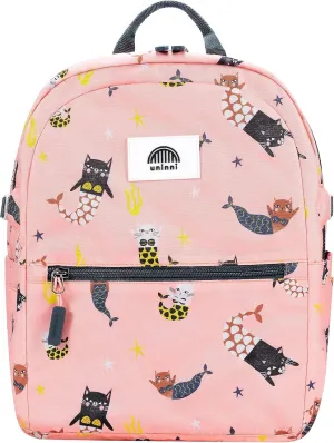 14" Kids Backpack for Girls and Boys Age 5-8 Years Old with Padded, and Adjustable Shoulder Straps - Cat Mermaid (Pink)