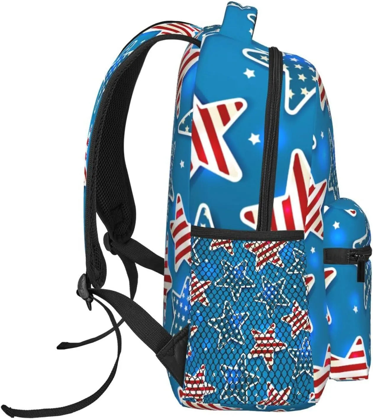 4th July Travel Laptop Backpack Women Lightweight Backpack Adjustable College Backpack Fits 15.6 Inch Laptop Waterproof Travel Backpack for Men