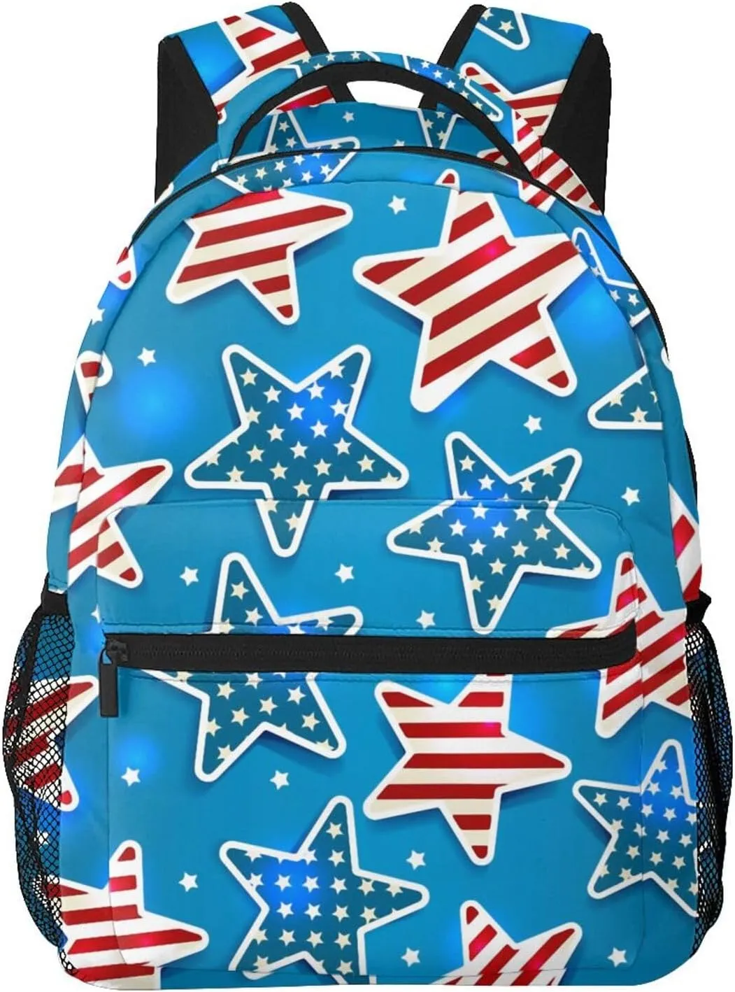 4th July Travel Laptop Backpack Women Lightweight Backpack Adjustable College Backpack Fits 15.6 Inch Laptop Waterproof Travel Backpack for Men