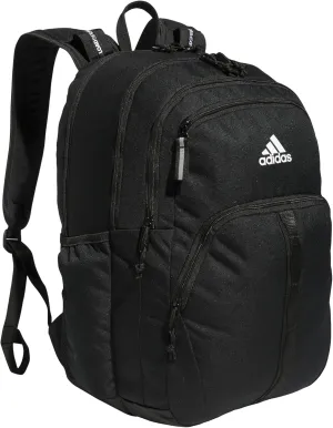 adidas Prime Backpack for Work, Travel Bag for Women and Men with Padded Compartment for Laptop, Black/White/2, One Size