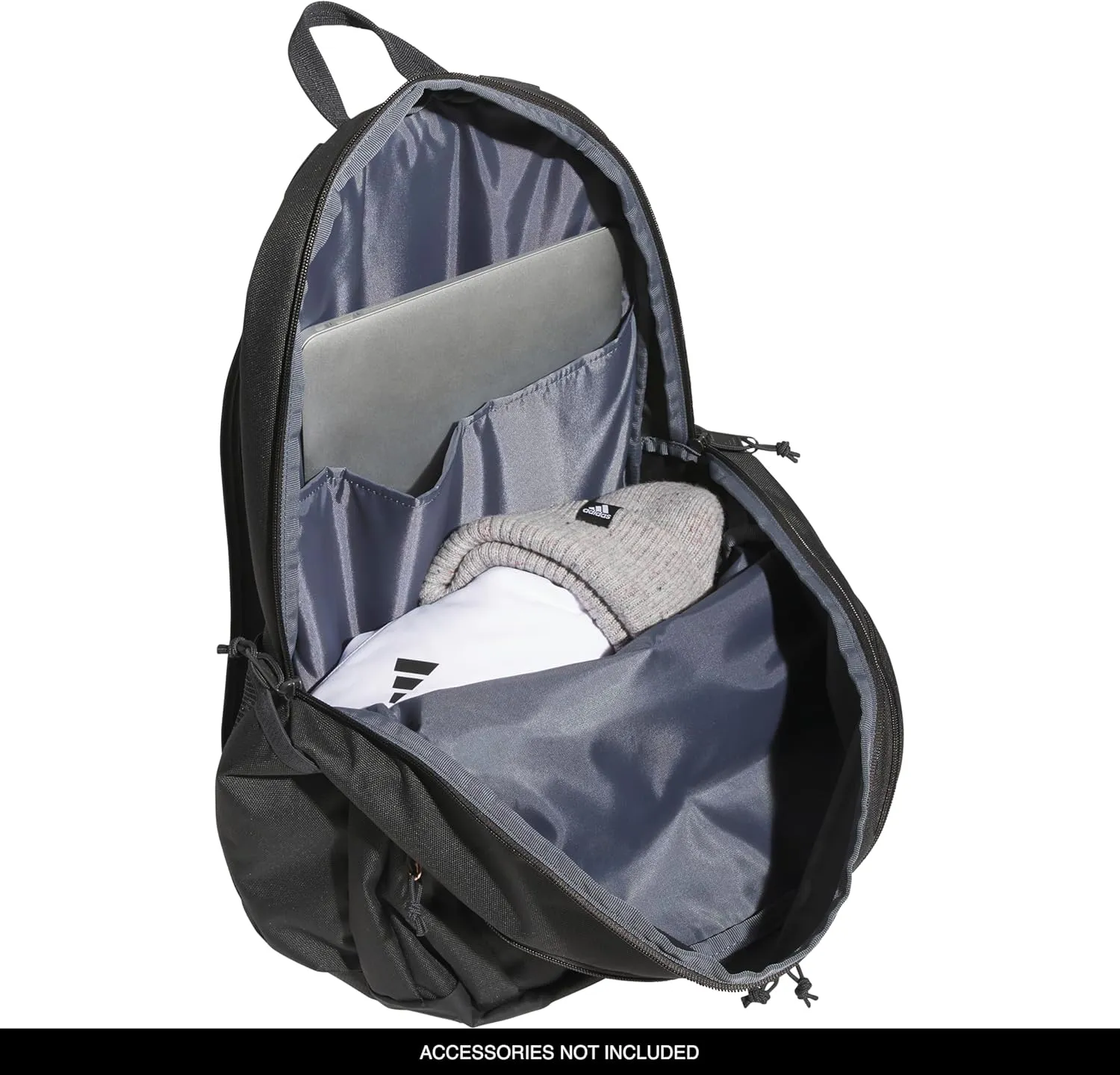 adidas Prime Backpack for Work, Travel Bag for Women and Men with Padded Compartment for Laptop, Carbon Grey/Rose Gold, One Size
