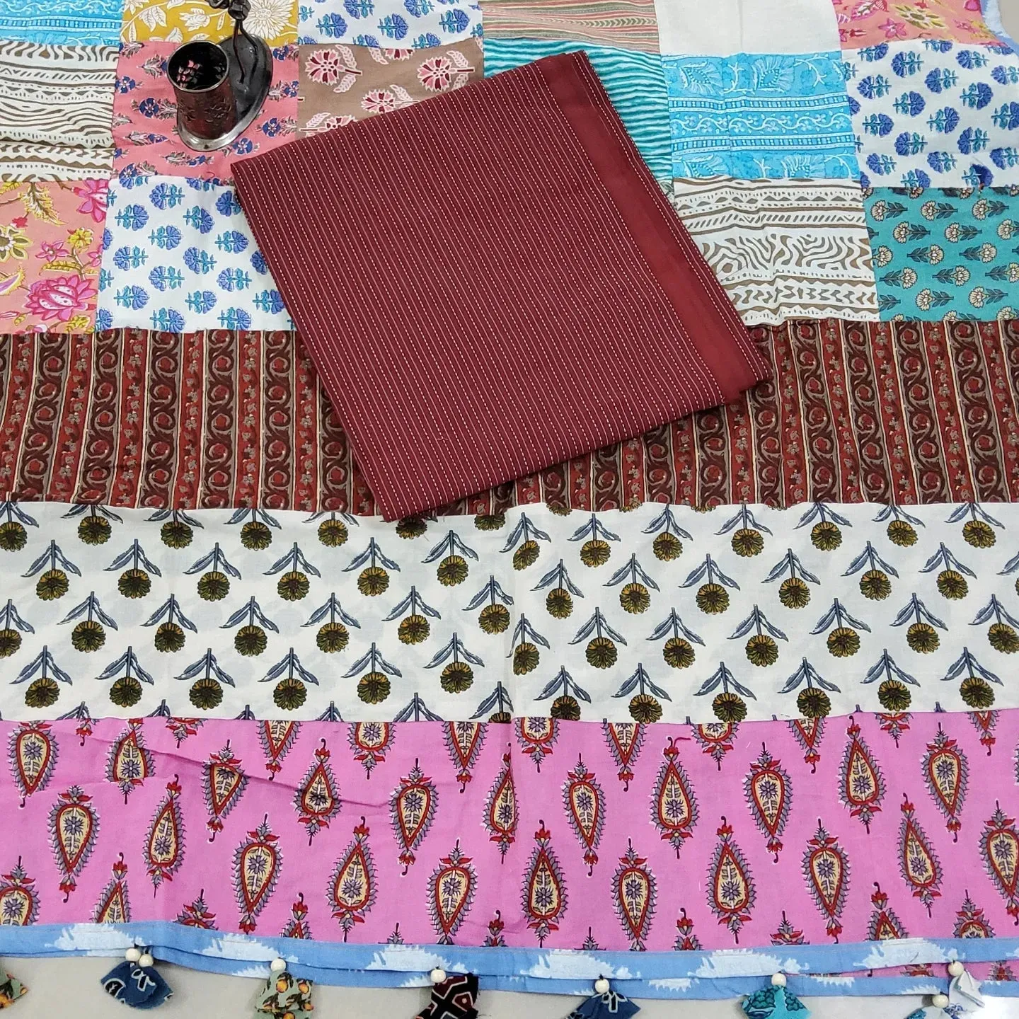 Ajrakh Cotton Dress Material