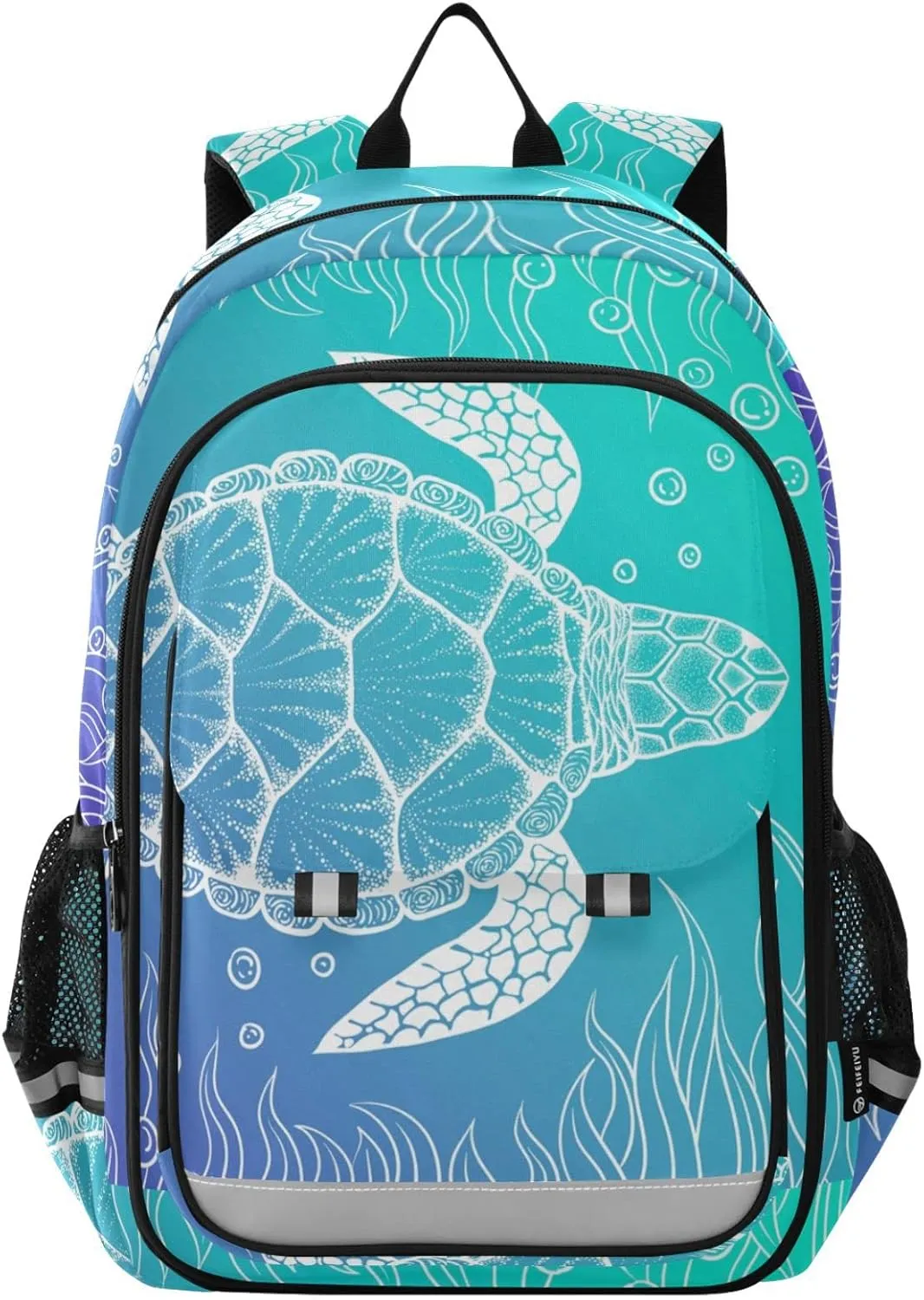 ALAZA Sea Turtle under Water Boho Style Backpacks Travel Laptop Backpack