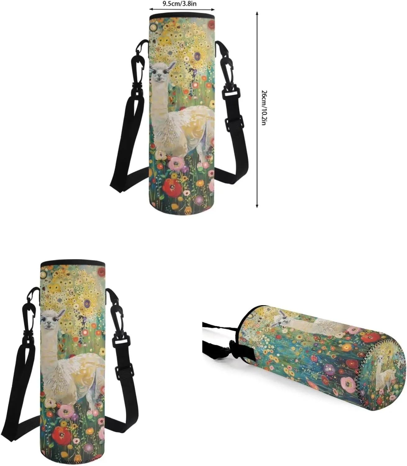 Alpaca School Backpack with Lunch Bag Flower Kids Backpacks for Boys Kids Lunch Box with Water Bottle Holder Middle School Backpacks for School Lunch Bag Pencil Bag