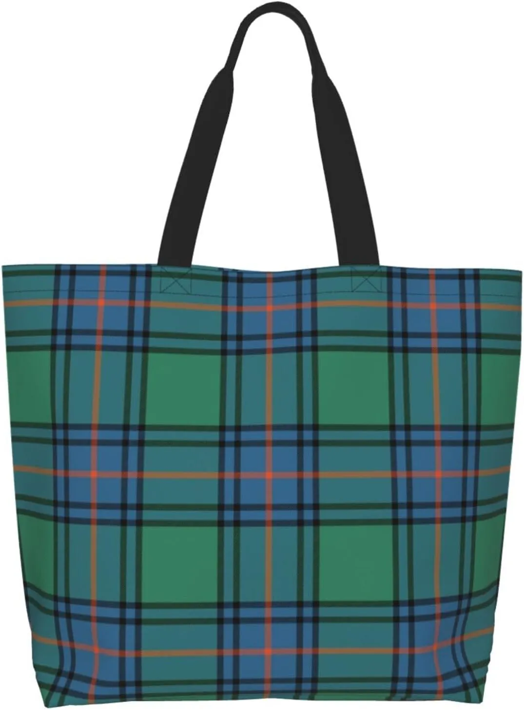 Ancient Tartan Tote Bag For Women Weekender Travel Bag Reusable Grocery Bags Large Totes Handbags