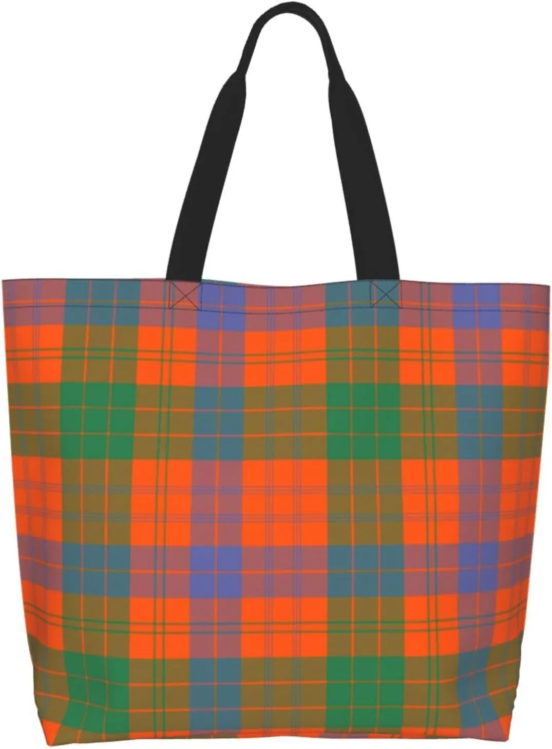 Ancient Tartan Tote Bag For Women Weekender Travel Bag Reusable Grocery Bags Large Totes Handbags