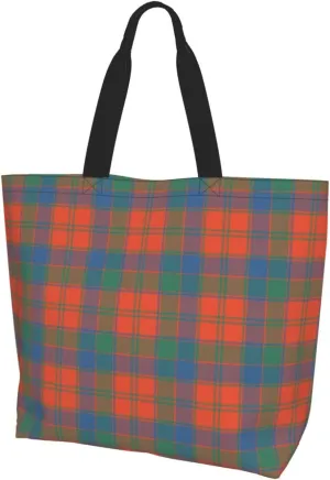Ancient Tartan Tote Bag For Women Weekender Travel Bag Reusable Grocery Bags Large Totes Handbags