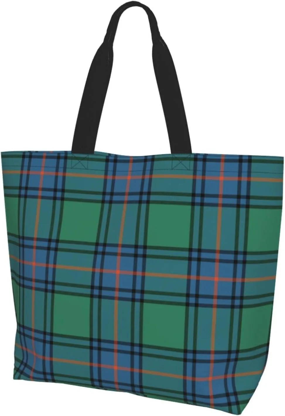 Ancient Tartan Tote Bag For Women Weekender Travel Bag Reusable Grocery Bags Large Totes Handbags