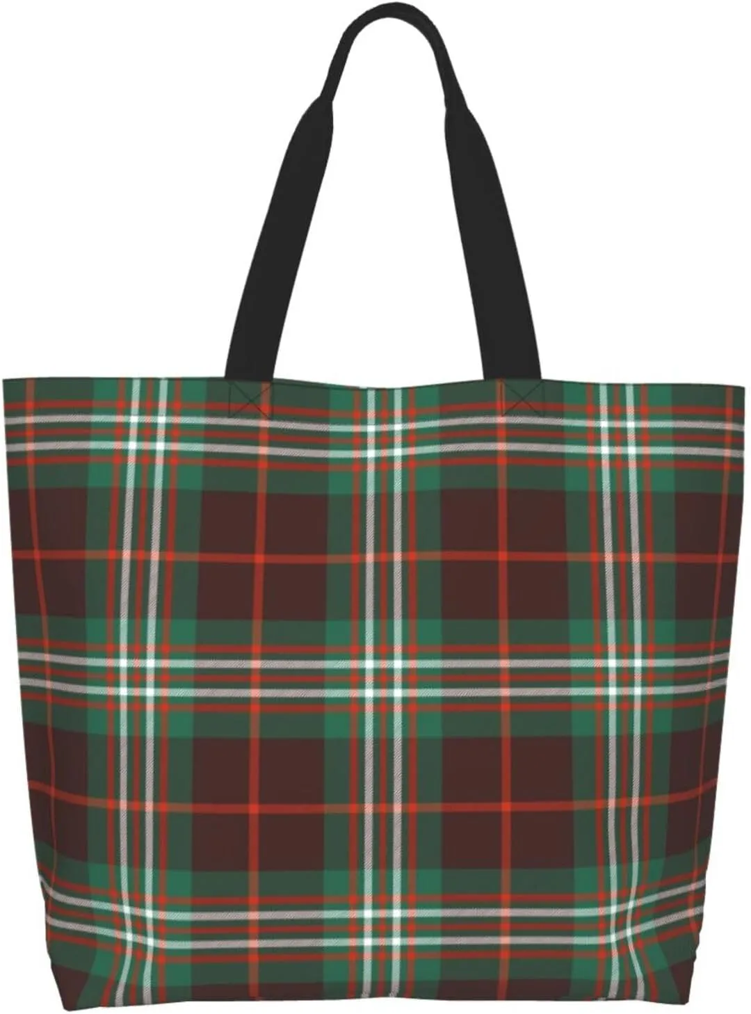 Ancient Tartan Tote Bag For Women Weekender Travel Bag Reusable Grocery Bags Large Totes Handbags