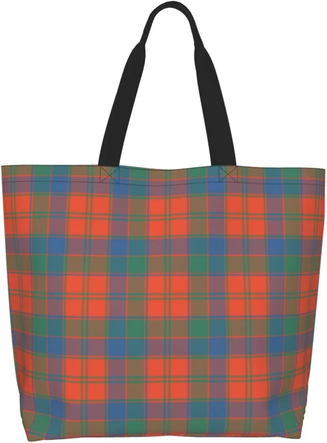 Ancient Tartan Tote Bag For Women Weekender Travel Bag Reusable Grocery Bags Large Totes Handbags