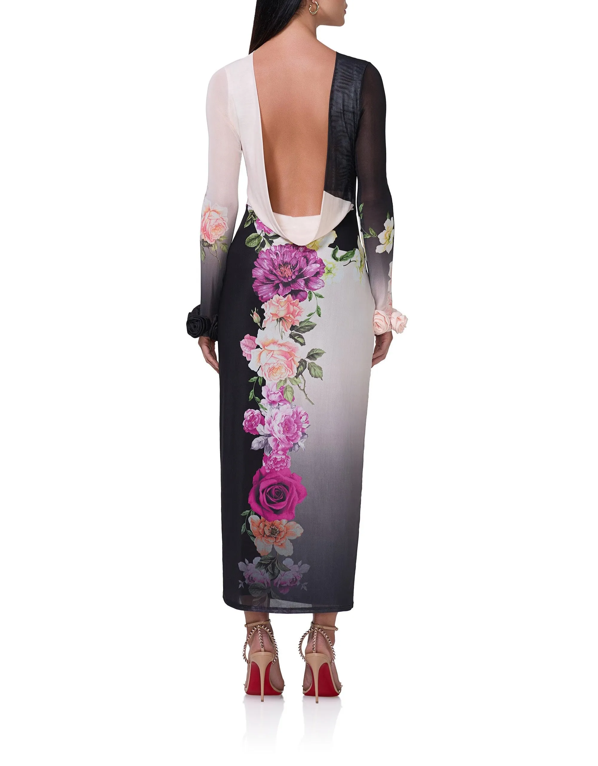 Annamei Dress - Colorblock Floral