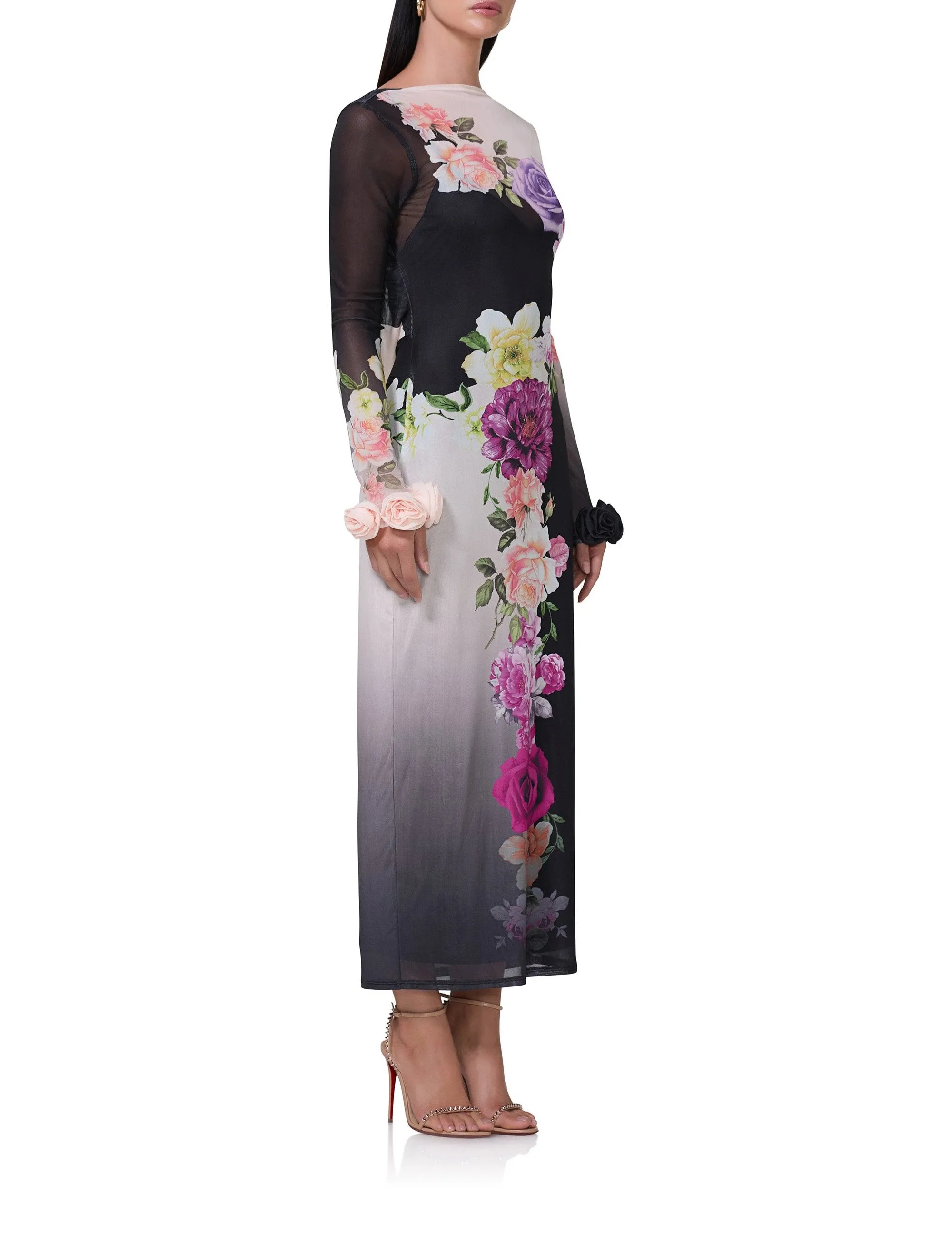 Annamei Dress - Colorblock Floral