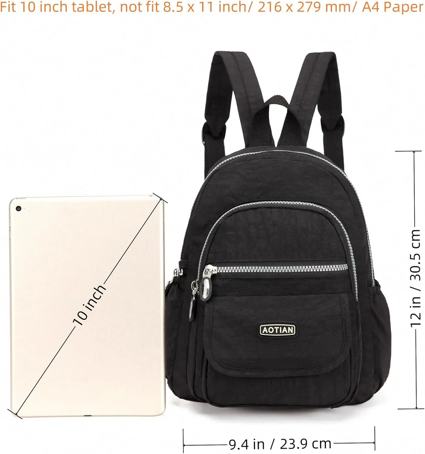 AOTIAN Mini Nylon Women Backpacks Casual Lightweight Small Daypack for Girls