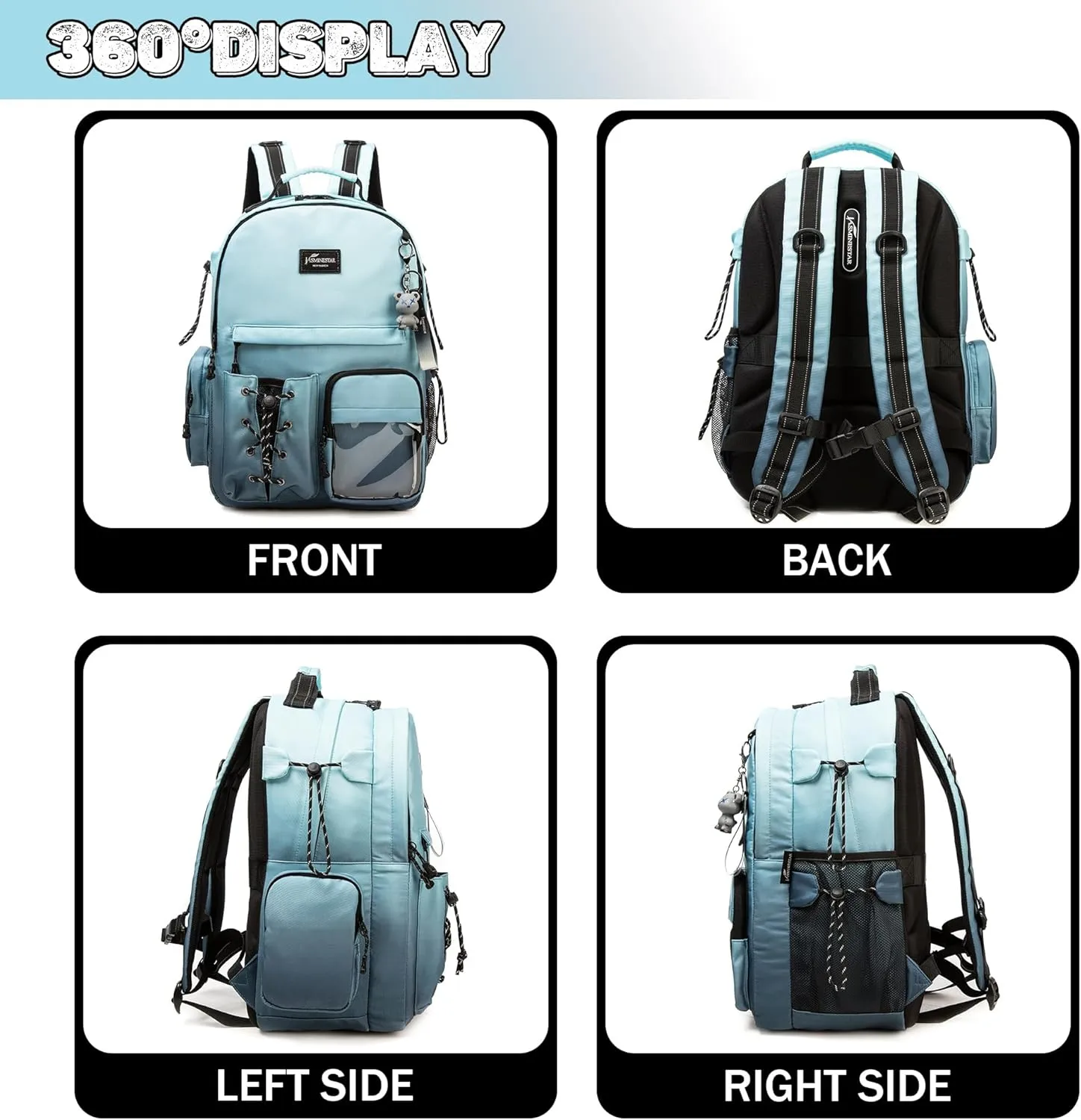Backpack for Kids Backpack for School Teens Boys Girls Kids Backpacks with Lunch Box Travel Backpacks for Boys Middle High School Book Bags for Teen Girls