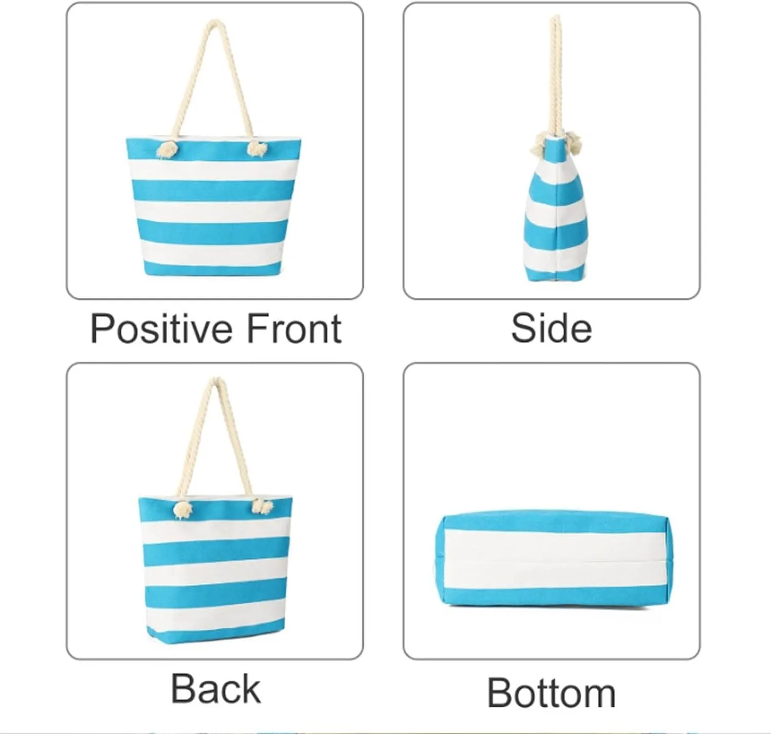 Bag Women Family Beach Bags Zipper Handbag And Sandproof Suitable For Beach Small Tote Bags