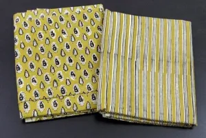 Bagru Hand Block Print Cotton Top Bottom Set