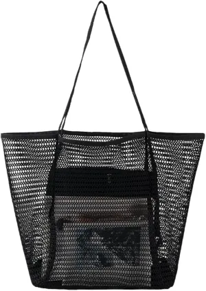 Beach Bags for Women Mesh Large Essentials Woven Vacation Purse Summer Totes Handbags accessories Gifts Shopping