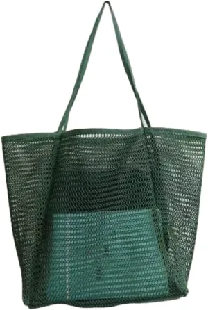 Beach Bags for Women Mesh Large Essentials Woven Vacation Purse Summer Totes Handbags accessories Gifts Shopping