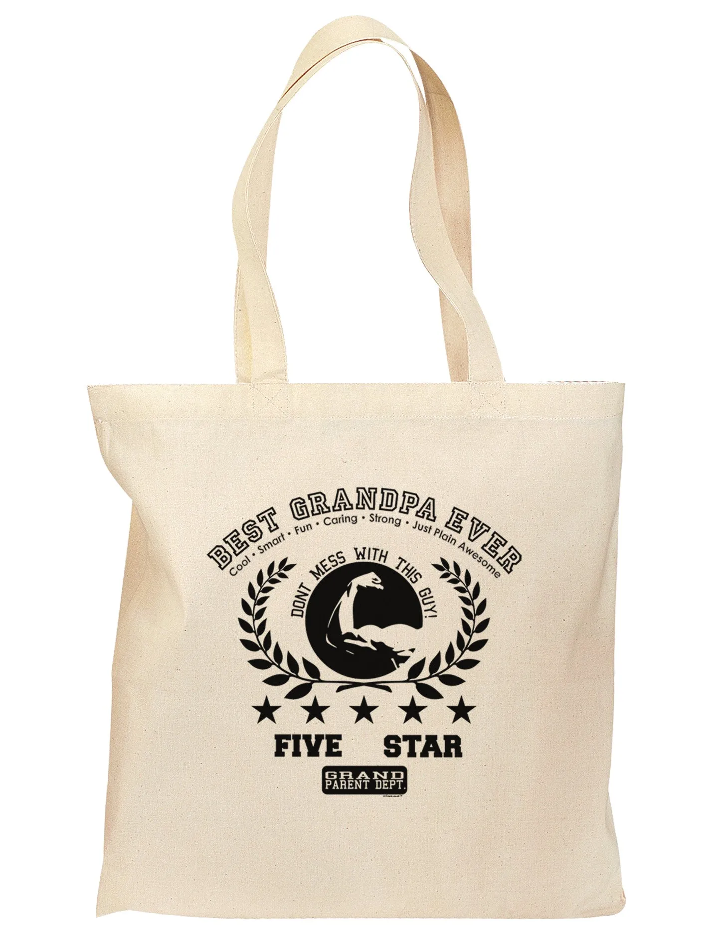 Best Grandpa Ever Collegiate Grocery Tote Bag