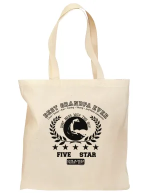 Best Grandpa Ever Collegiate Grocery Tote Bag