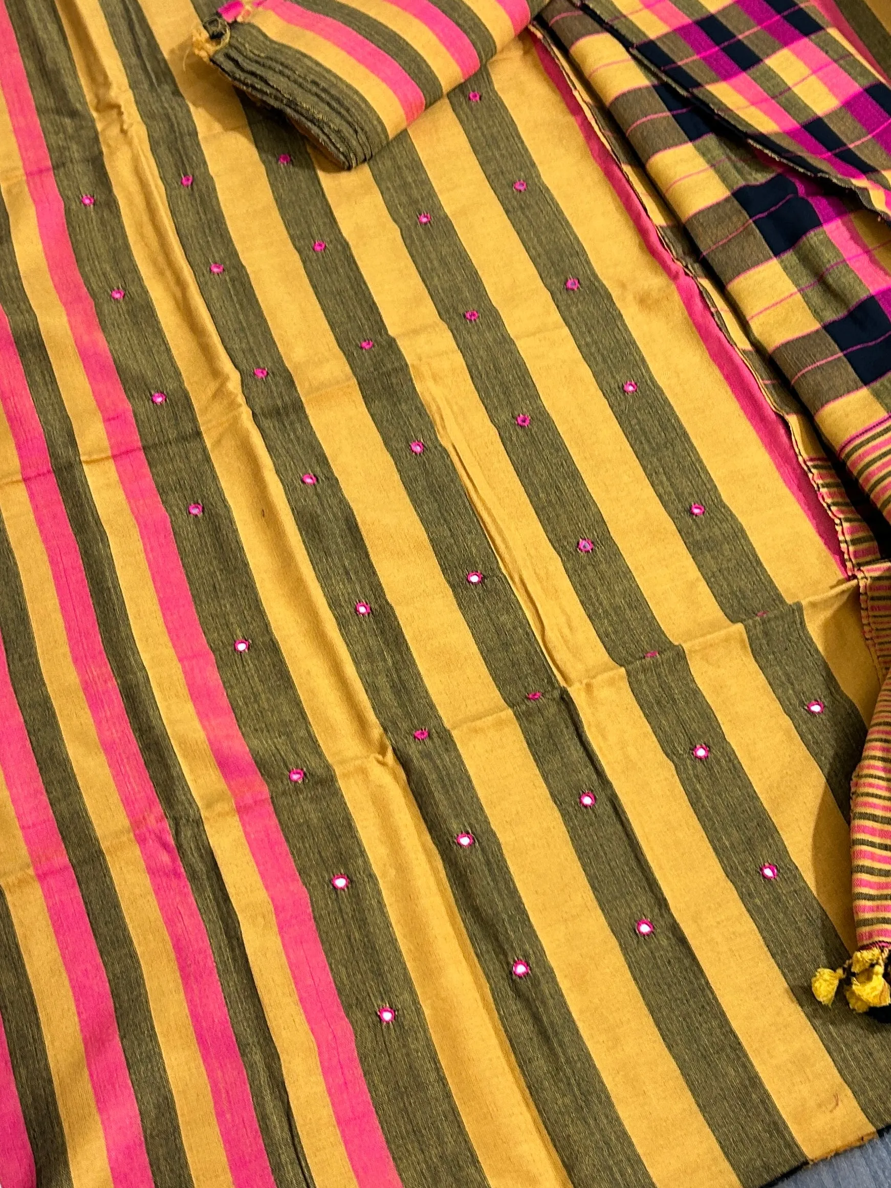 Bhujodi Kutch embroidered Dress Material