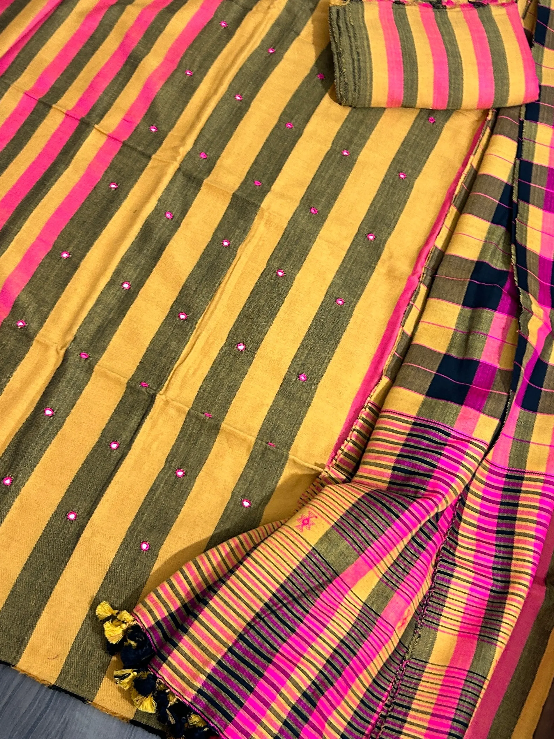 Bhujodi Kutch embroidered Dress Material