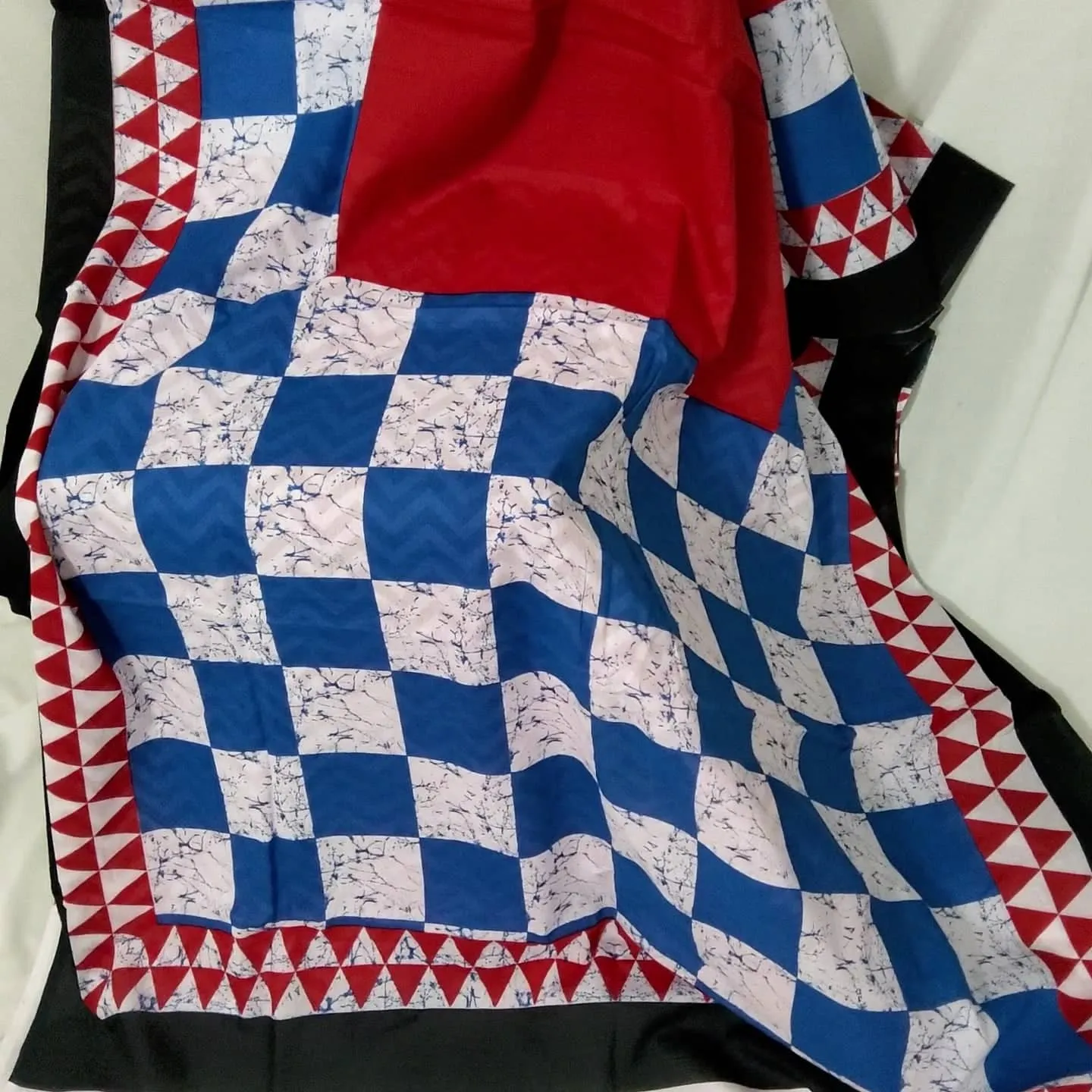 Block Print Cotton Saree with Blouse