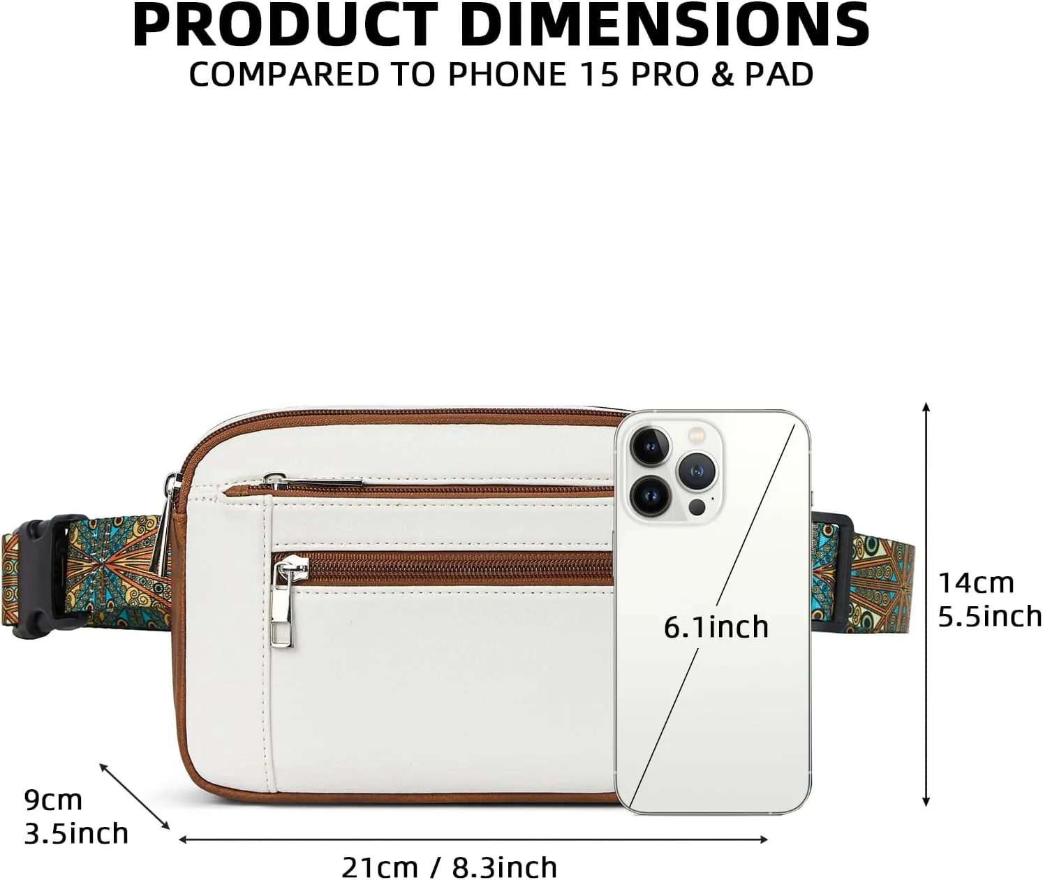 BOSTANTEN Fanny Packs for Women Cross Body Bag Fashionable Waist Bag