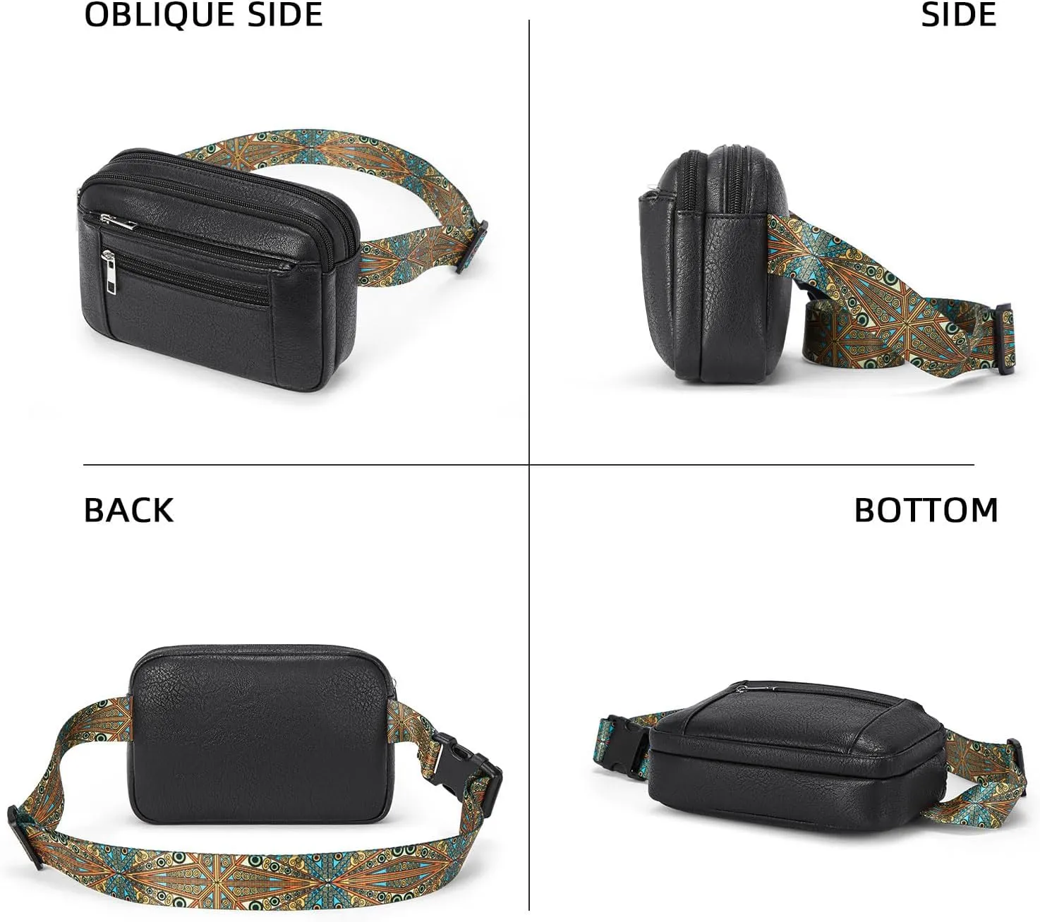 BOSTANTEN Fanny Packs for Women Cross Body Bag Fashionable Waist Bag
