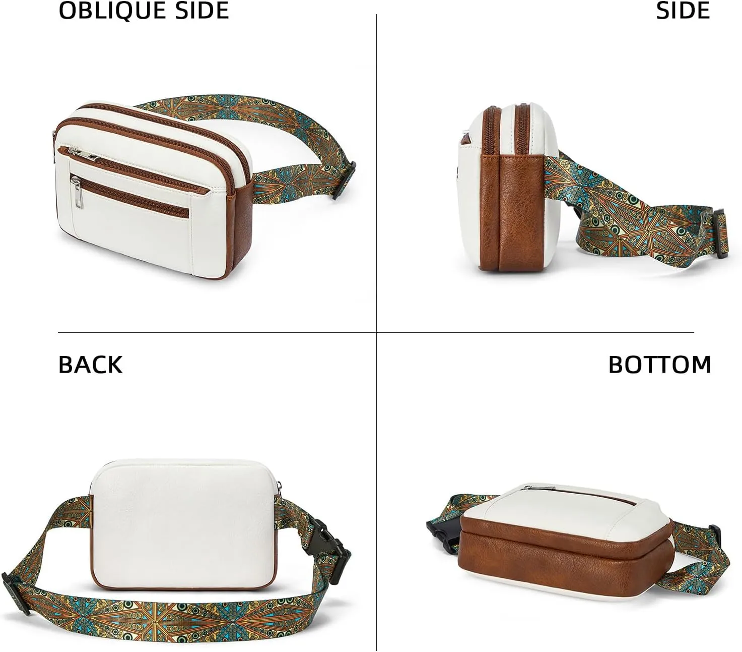BOSTANTEN Fanny Packs for Women Cross Body Bag Fashionable Waist Bag