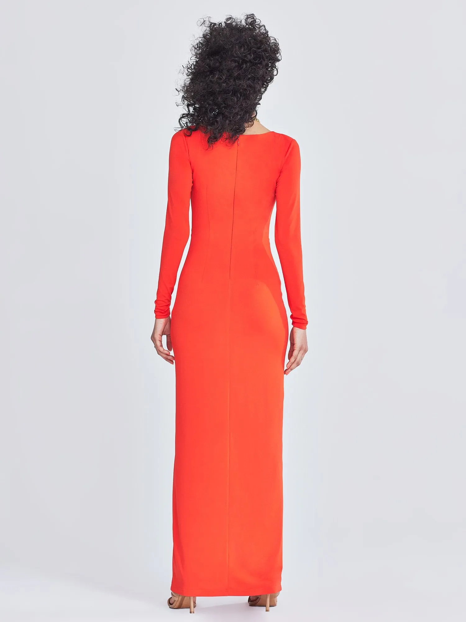 Brenda Draped Scoopneck Dress