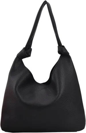 Bucket Shoulder Bags For Women Simple Handbags And Purses Lady PU Leather Totes