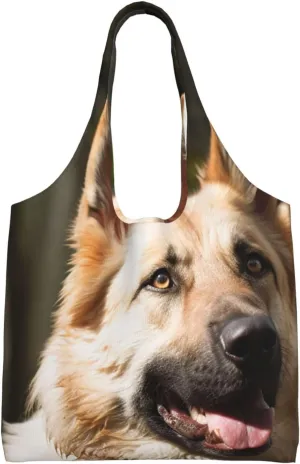 Canvas Tote Bag for Women Purse German Shepherd Dog Handbags Totes Crossbody Shoulder Shopping Bag