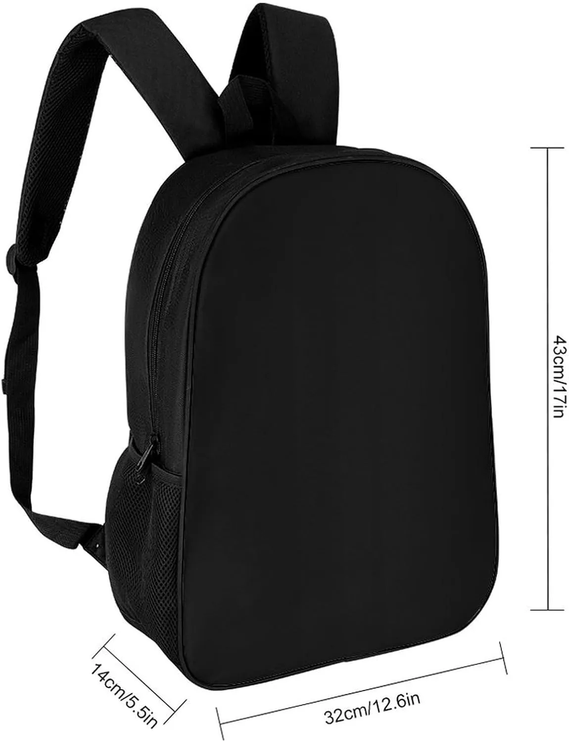Casual Backpack 3D Print Backpacks Fashion Travel Bag Black