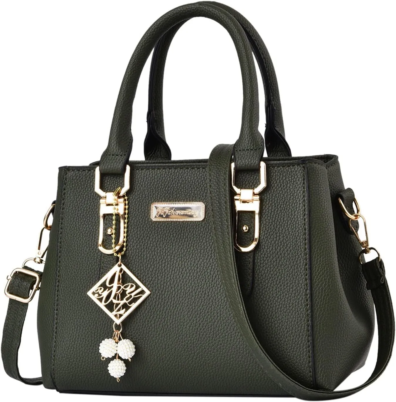 Casual Leather Messenger Bag Large Capacity Handbag Fashion Womens Bags over The Shoulder Bags for (Green, One Size)