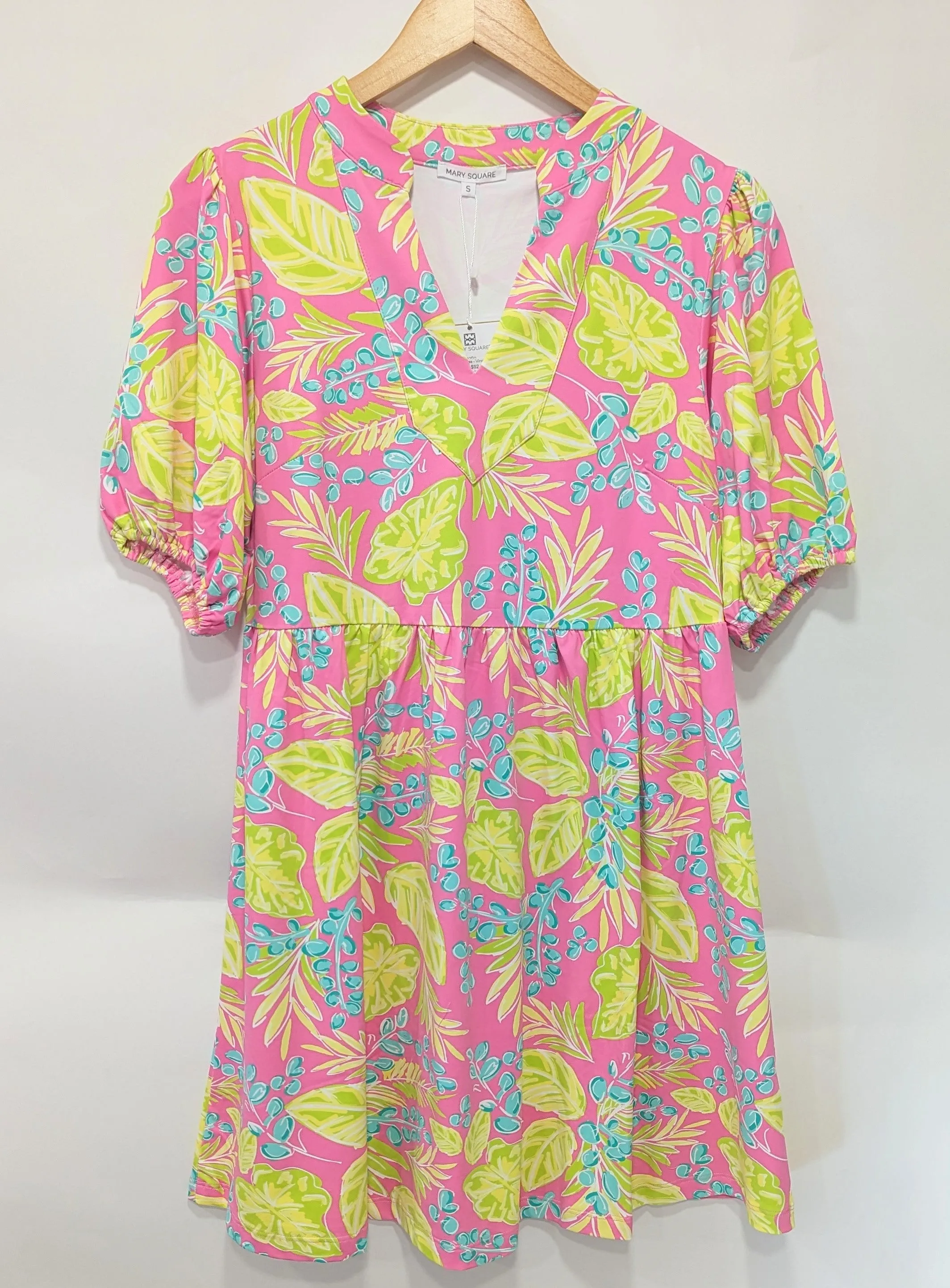 Catalina Dress - Vine Time Hot Pink