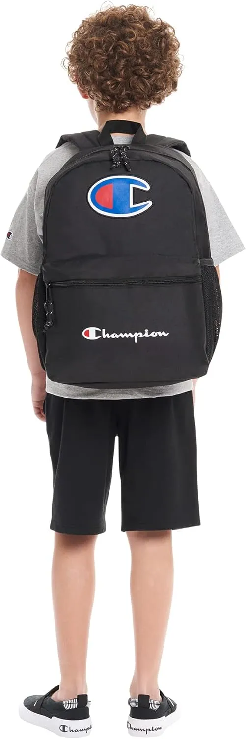 Champion unisex child Youth Backpacks, Black Traditional, One Size US