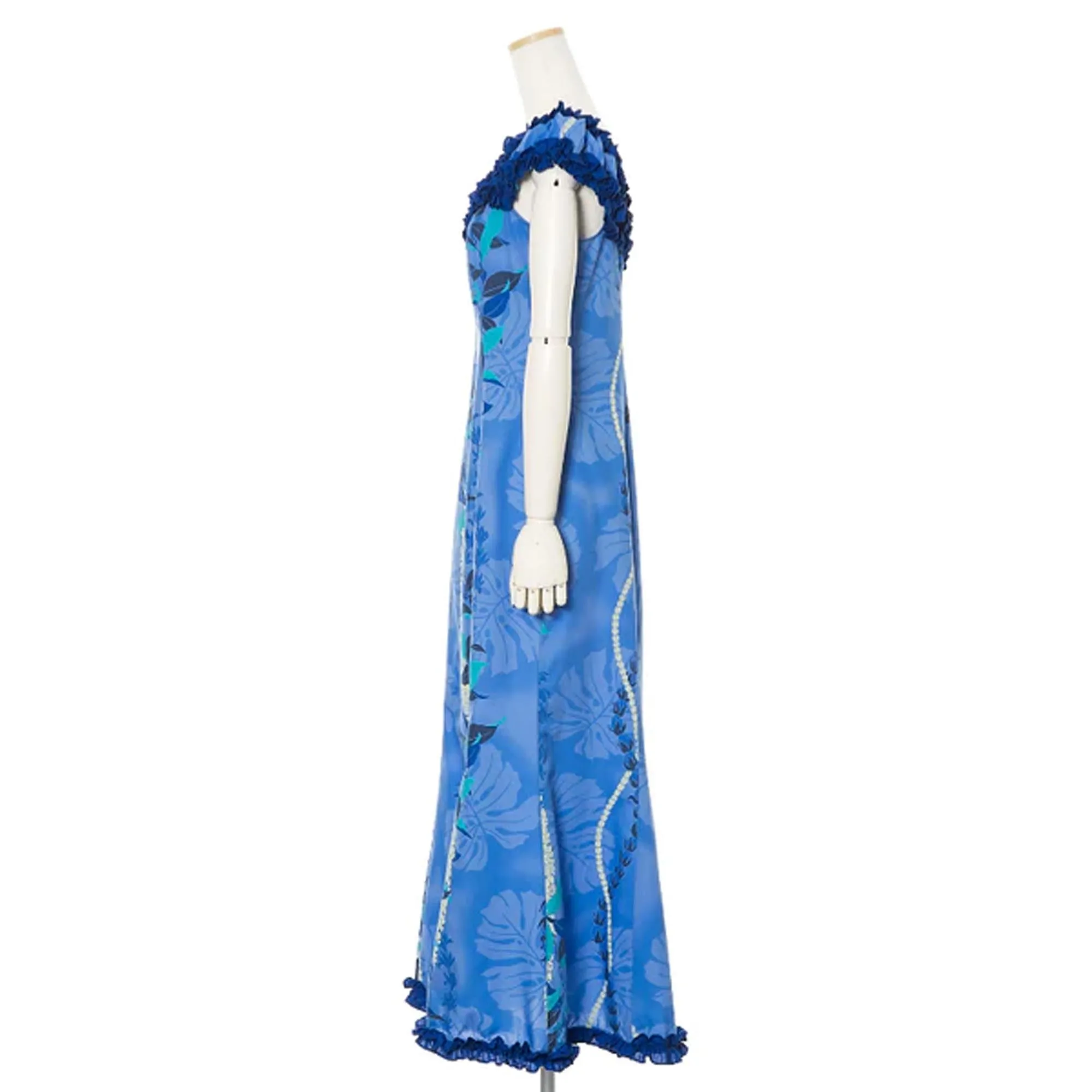 Classic Hawaiian Muumuu with Double Ruffle