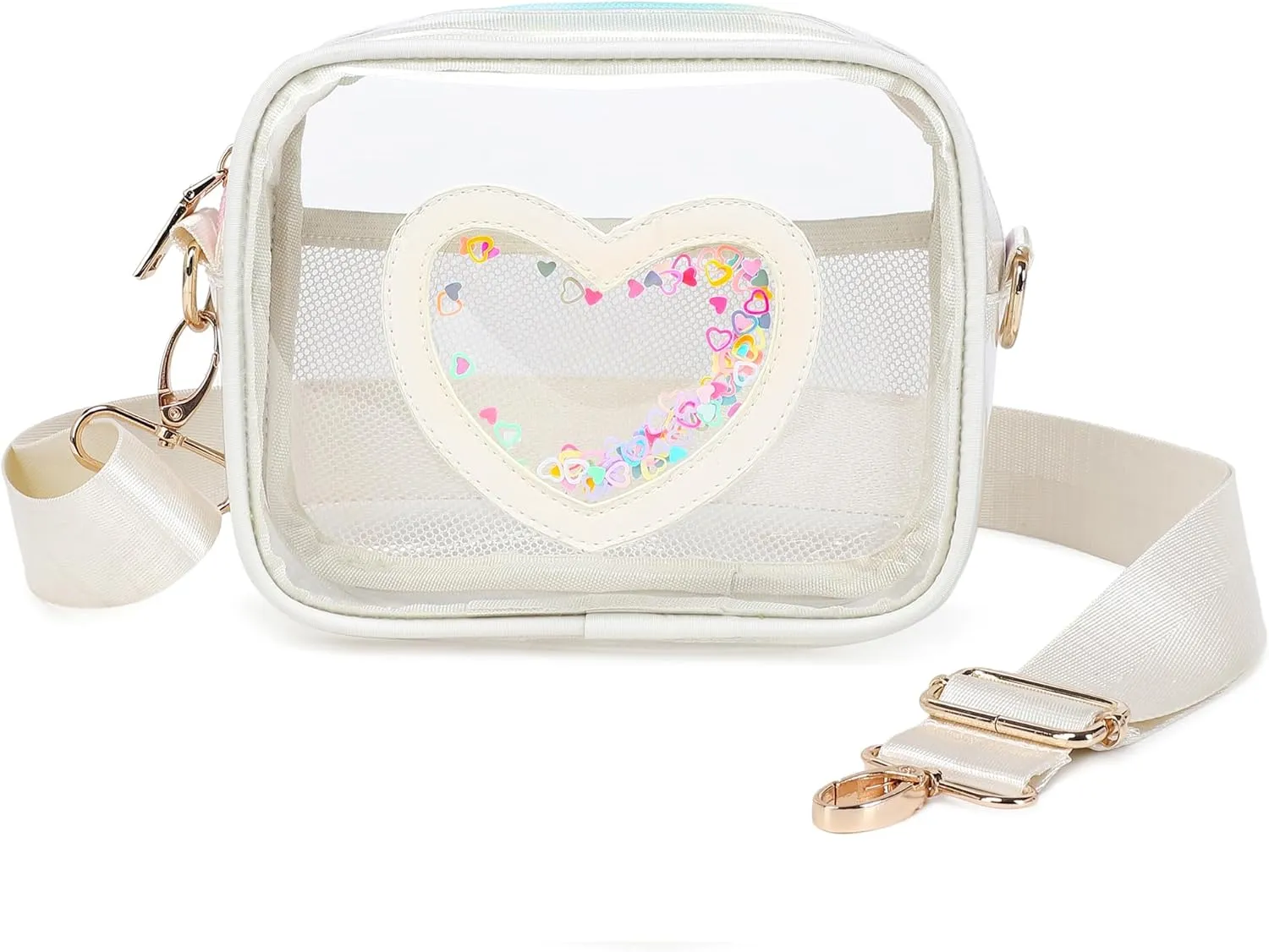 Clear Crossbody Bag for Women Girls Kids Purse Toddlers Shoulder Messenger Handbags Transparent Bags Wallet Pouch Totes