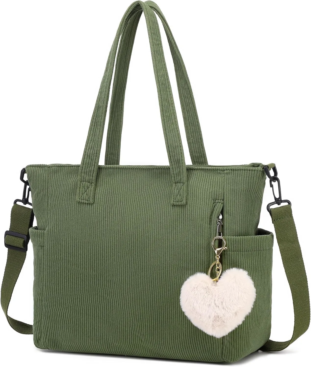 Corduroy Totes Bag Women Shoulder Hobo Handbags Crossbody Bags Big Capacity Shopping Purses