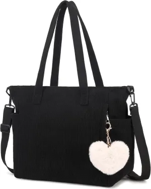 Corduroy Totes Bag Women Shoulder Hobo Handbags Crossbody Bags Big Capacity Shopping Purses