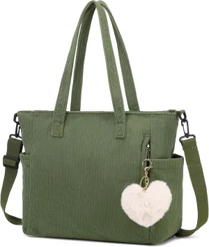 Corduroy Totes Bag Women Shoulder Hobo Handbags Crossbody Bags Big Capacity Shopping Purses