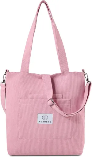 Corduroy Totes Bag Women Shoulder Hobo Handbags Crossbody Bags Big Capacity Shopping Purses