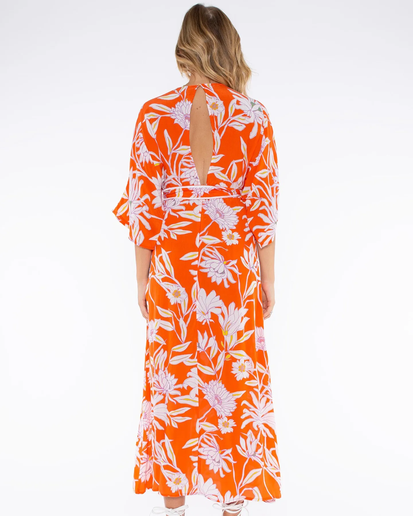 CORINA PRINTED DRESS - CIMBRONE ARANCIA