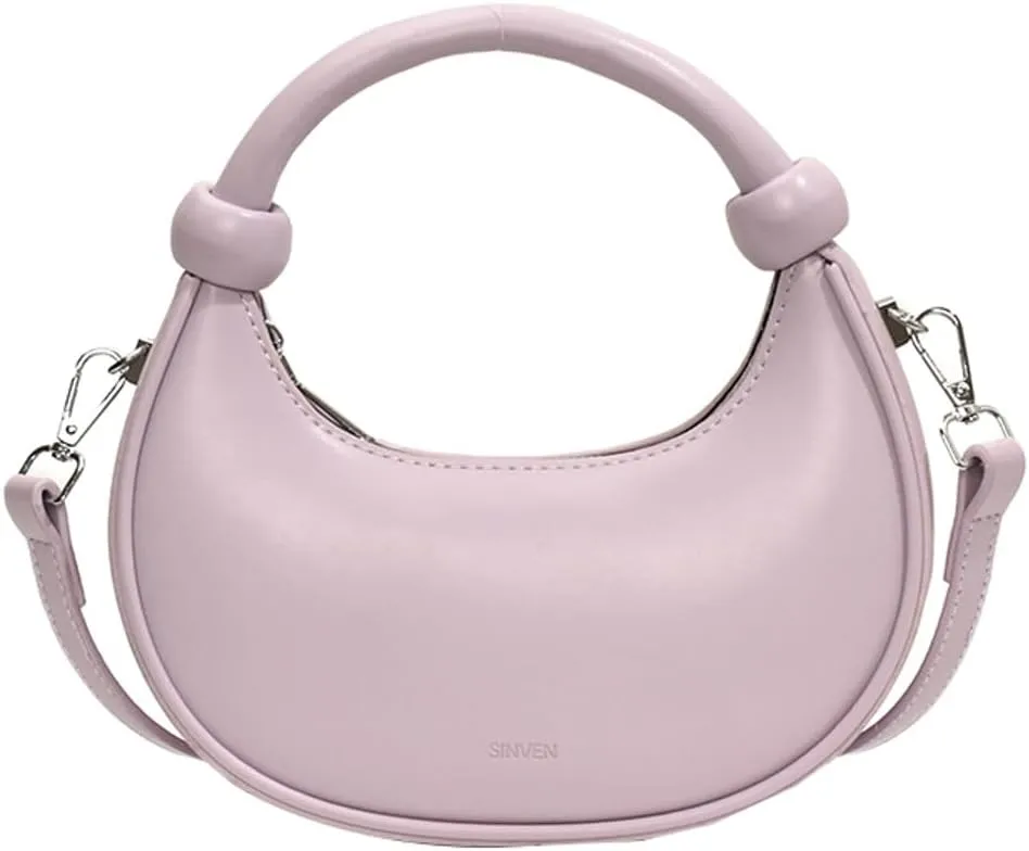 Crescent Purses for Women Cute Y2k Shoulder Crossbody Bag Small Dumpling Totes Handbag Vegan Leather Clutch Satchel