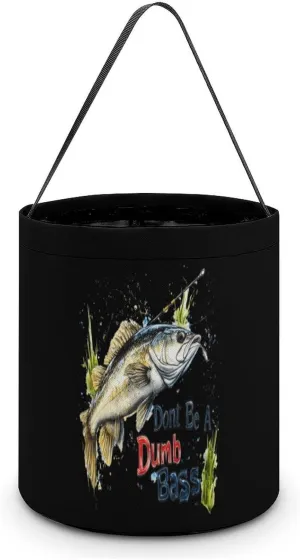 Dont Be A Dumb Bass Halloween Candy Bag Candy Tote Bucket Gift Bags Party Supplies for Women Men