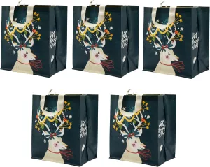 Earthwise Reusable Shopping Bags Extremely Durable Multi Use Large Stylish Fun Foldable Water-Resistant Totes