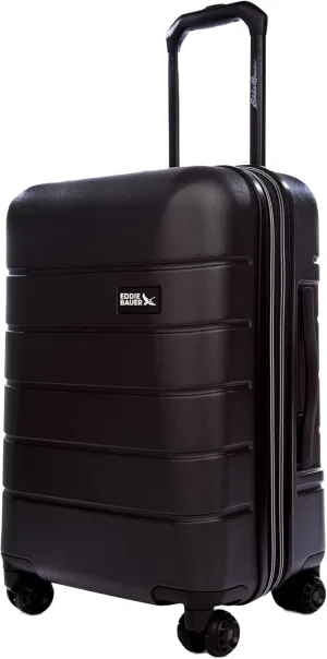 Eddie Bauer Glacier Luggage | Hardside | Spinner Wheels Expandable | Lightweight | Durable, Carbon, 22" (Carry-On)