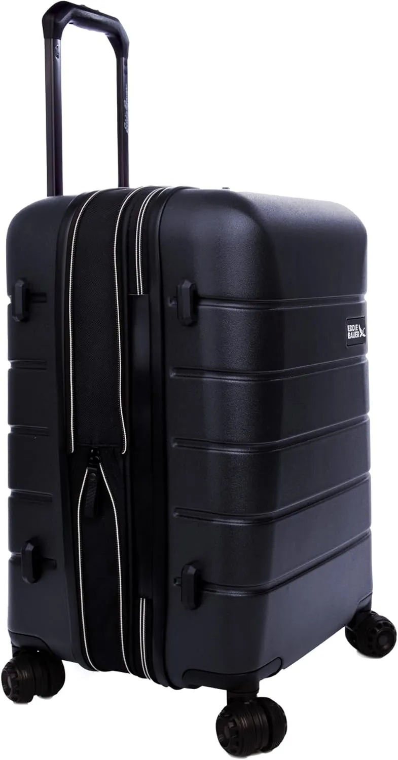 Eddie Bauer Glacier Luggage | Hardside Spinner Wheels | Expandable | Lightweight | Durable, Storm, 22" (Carry-On)